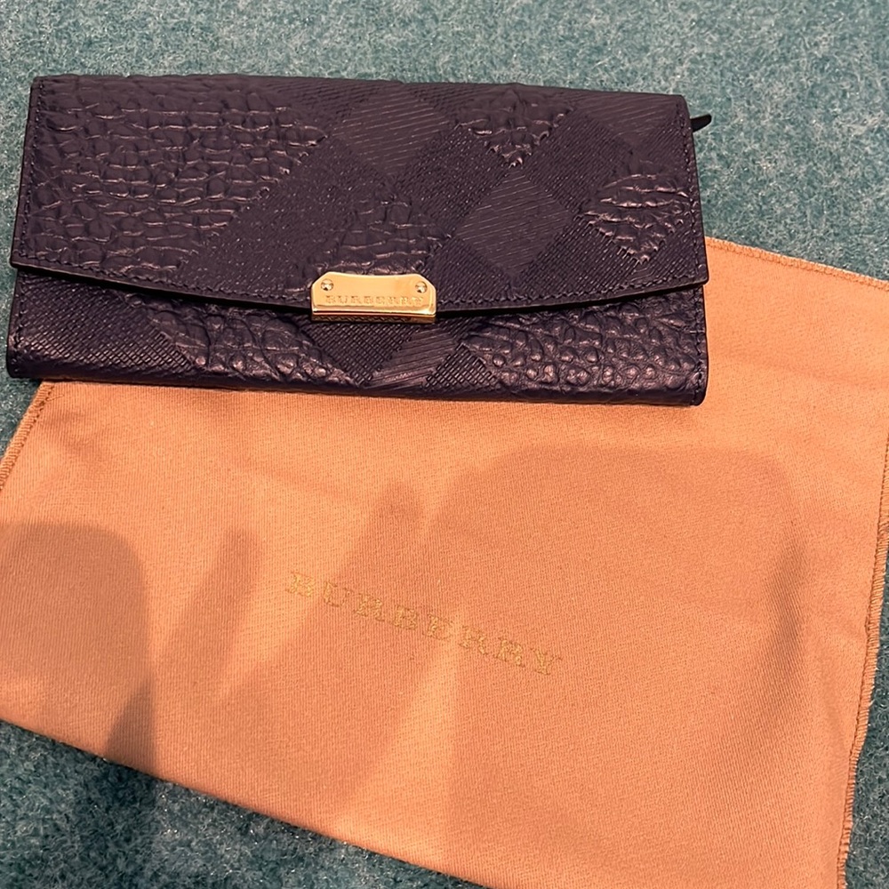 Brand New Burberry Blue Wallet